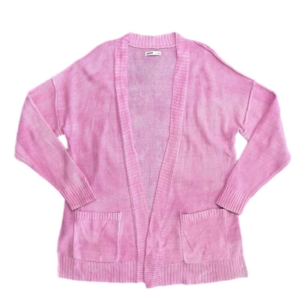 Sonoma Pink Women's Open Cardigan Sweater